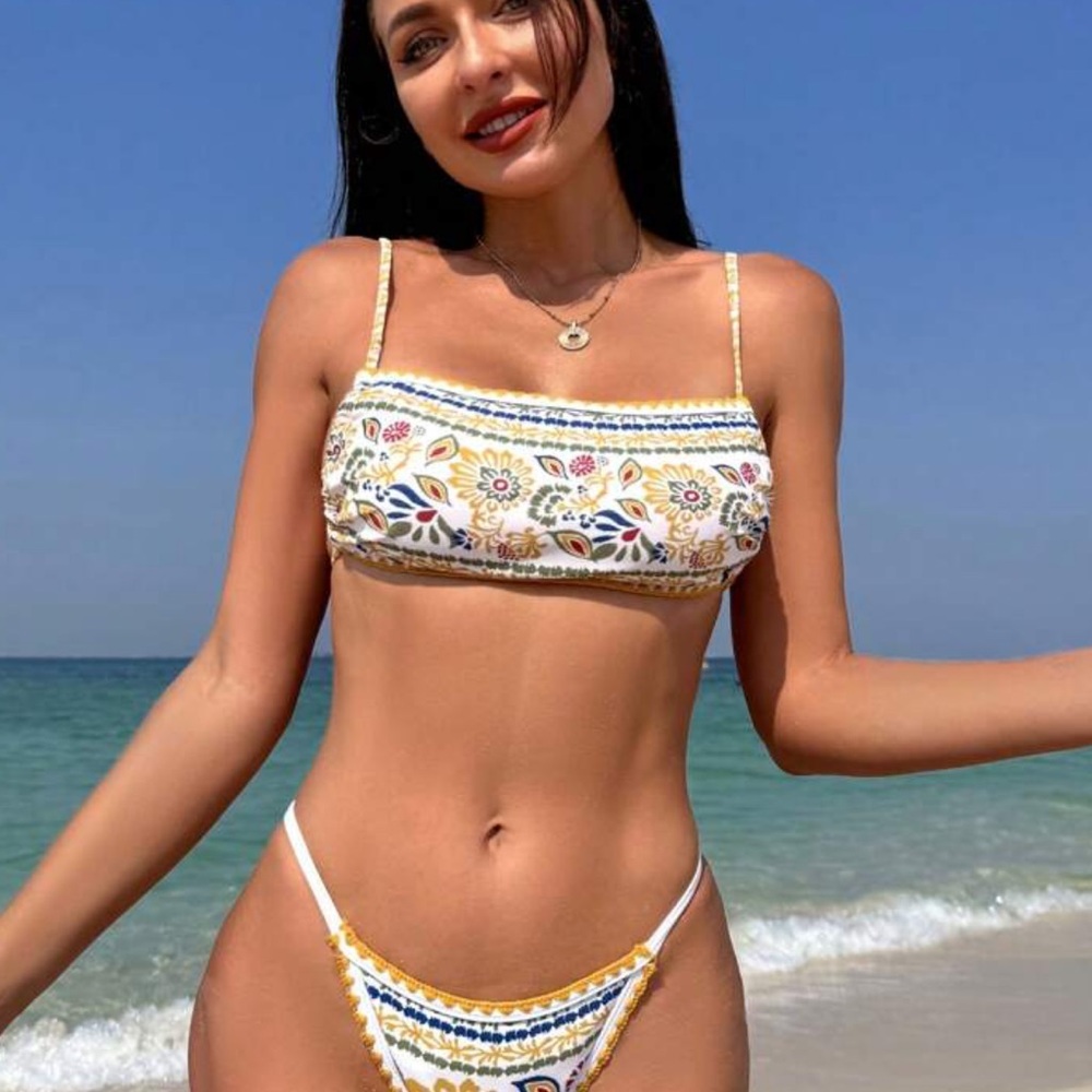 Floral Bikini Set - Multicolor
